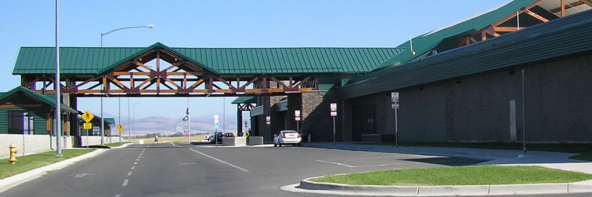 Helena Regional Airport Terminal Passenger Dropoff
